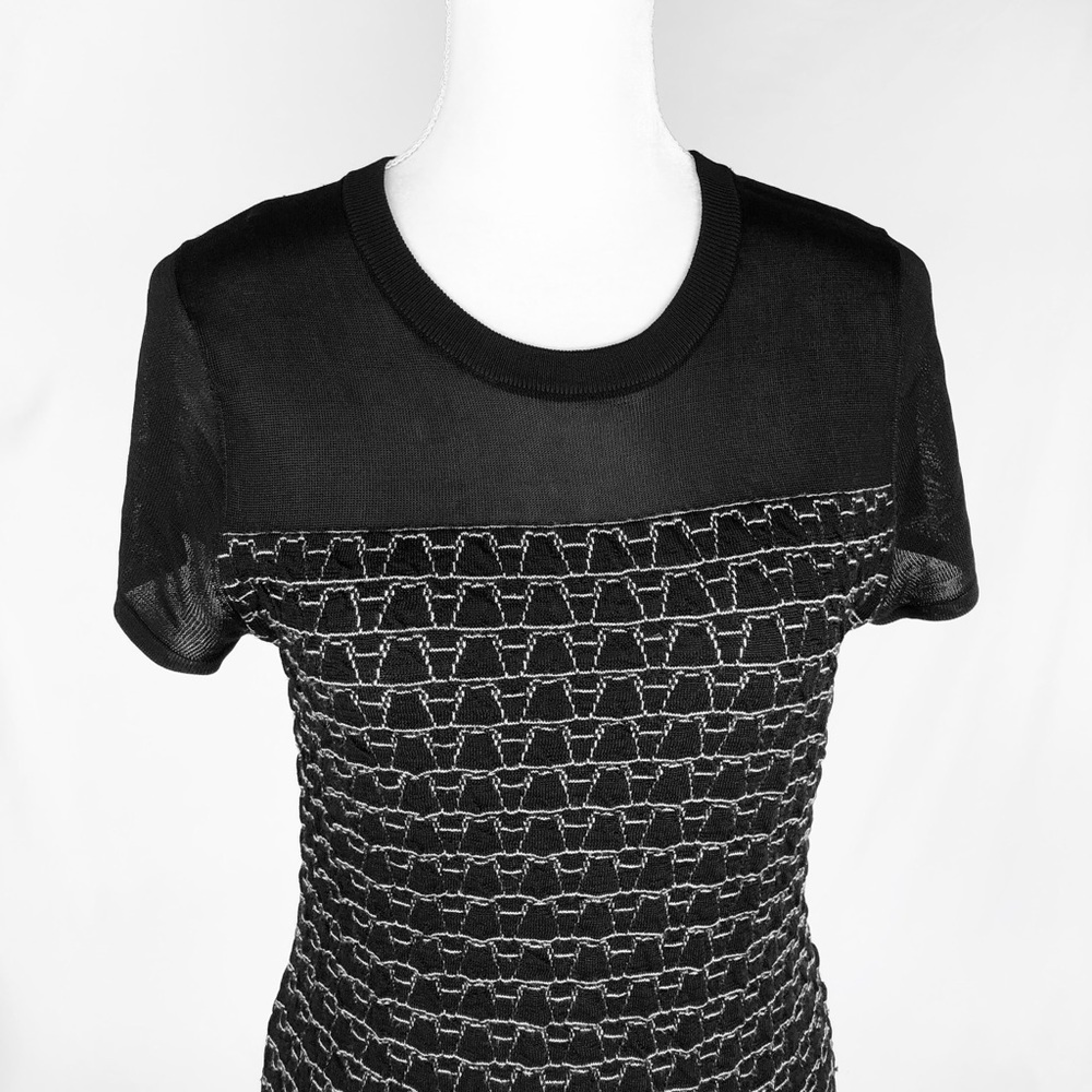 rag & bone Black and Gray Mini Dress